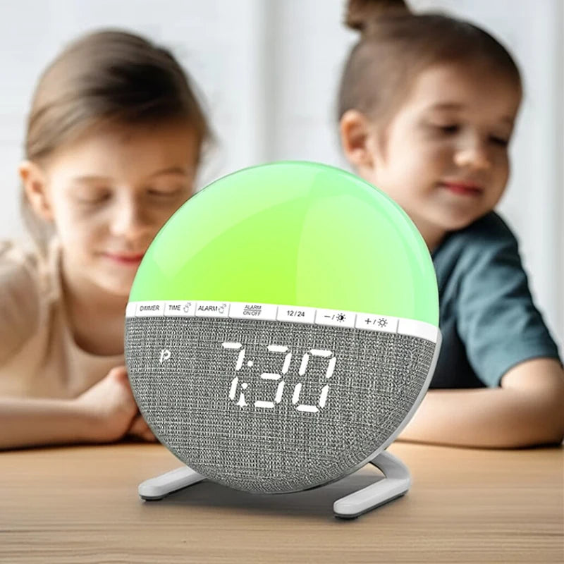 Sunrise Alarm Clock – Wake Up Naturally with Soft Light & Sounds