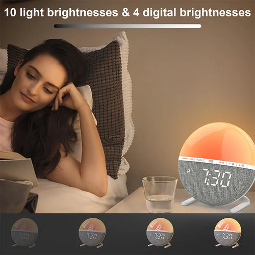 Sunrise Alarm Clock – Wake Up Naturally with Soft Light & Sounds