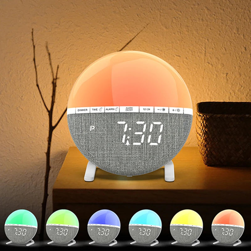 Sunrise Alarm Clock – Wake Up Naturally with Soft Light & Sounds