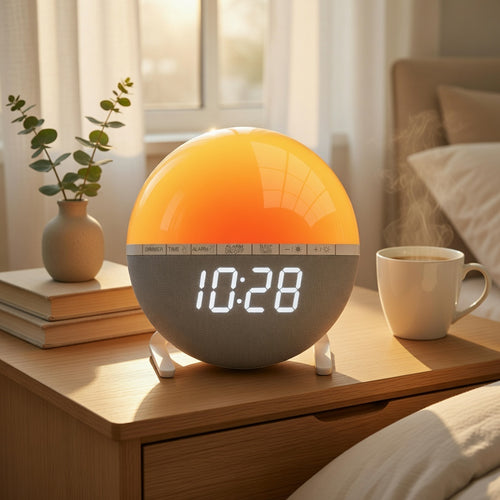 Sunrise Alarm Clock – Wake Up Naturally with Soft Light & Sounds